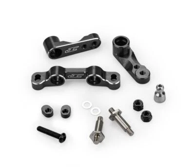 J Concepts - RC10B7 / RC10B7D Steering Kit, Black - Image 1 of 2