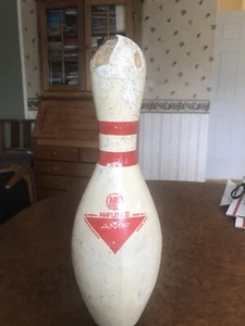 Vintage AMF AMFLITE  ABC Plastic Coated Approved Bowling Pin 15 Inches Used - Picture 1 of 9