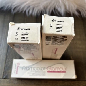 (2) Framesi Framcolor Glamour Hair Color 2oz-5 light chestnut. - Picture 1 of 1
