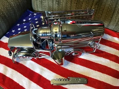 Godinger Camión de Bomberos Bar Cóctel Juego de Herramientas 7 Piezas Godinger Cromo Bonito Foto 1 de 4