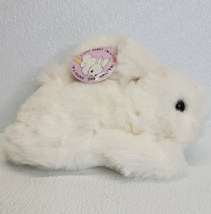 Rare Vintage Jerry Elsner Fluffy Bunny Rabbit Stuffed Plush Puppet Pajama Bag - Picture 1 of 12