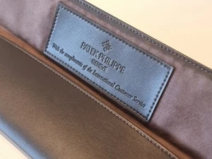 Genuine Patek Philippe Leather Flatlay Service / Travel Pouch - Picture 1 of 5