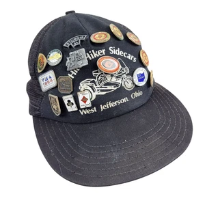 Vintage 1984 AMA Enamel Pins Snapback Trucker Hat Mesh - Picture 1 of 11