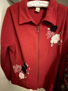 Millers jacket Size 14 Red Floral - Picture 1 of 3