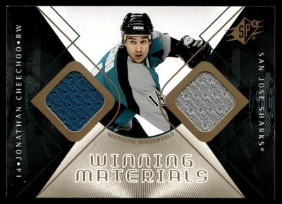 2007-08 SPx Winning Materials Jonathan Cheechoo San Jose Sharks #WM-JC Foto 1 de 2