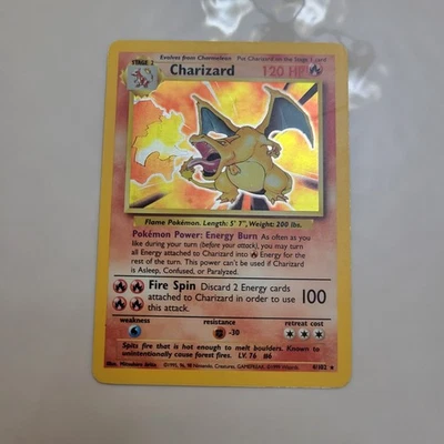 Charizard 4/102 Holo Base Set Unlimited 1999 Pokemon Card  - Image 1 of 4