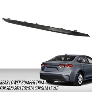 Fits for 2020 2021 Toyota Corolla LE XLE Rear Lower Bumper Molding Trim Black US - Foto 1 di 12