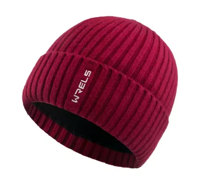 Chapéu gorro de malha inverno WRELS elástico grosso quente chapéu de neve ao ar livre para andar - Imagem 1 de 4