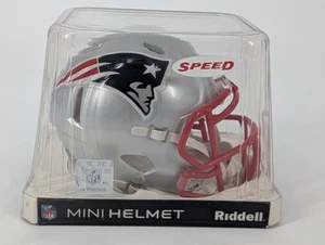 Mini casco calcio New England Patriots Riddell Speed NFL nuovo con scatola - Foto 1 di 17