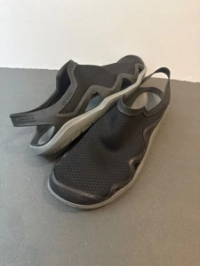 Crocs Swiftwater Mesh Wave schwarz Slipper Wasserschuhe 205701 Herren Gr-12 - Bild 1 von 14