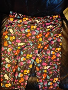 LulaRoe Leggings Donna Pantaloni Elasticizzati Alto e Curvy TC2 Piccoli Animali - Foto 1 di 3