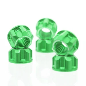 Billet Rear Wheel Sprocket Nuts Green For KX250F KX250X 10-18 19 20 21 22 23 24 - Picture 1 of 10