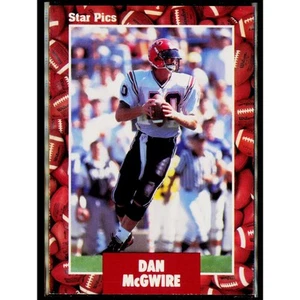1991 Star Pics Certified Auto Dan McGwire #13 Rookie Auto RC! Mark's Brother - Picture 1 of 2