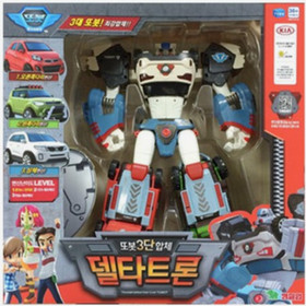 TOBOT DELTATRON X Z D Transforming Robot Figure Kia 3-Cars Delta Tron Young Toys