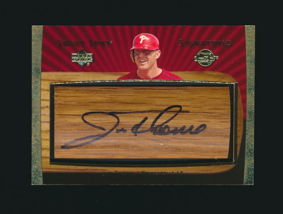 UD Sweet Spot Signatures Jim Thome 2003 autógrafo Phillies *2213 Foto 1 de 2