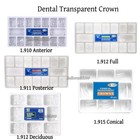 Dental Preformed Crown Resin Temporary Pre-corona Transparent Anterior Molar