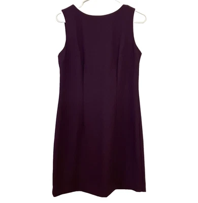 Karen Scott Sleeveless Sheath Pencil Dress Purple Size 8P Work Career Business - Изображение 1 из 4