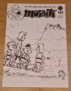 Mosaik Abrafaxe Variant Nr. 483, 2016 für Langzeitabonnenten schwarz-weiß - Bild 1 von 3