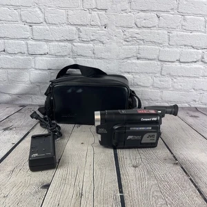JVC GR-AXM225U VHS-C Analog Camcorder Bag, Charger NEW Battery Tape Tested - Picture 1 of 19