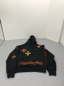 Smoke Rise Hoodie Mens Medium Revolution Fearless Graphic Embroidered Pullover - Picture 1 of 13