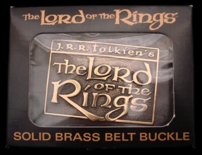 PB04131 *NOS* BONITO 1979 **JRR TOLKIEN'S - EL SEÑOR DE LOS ANILLOS** HEBILLA DE LATÓN MACIZO Foto 1 de 3