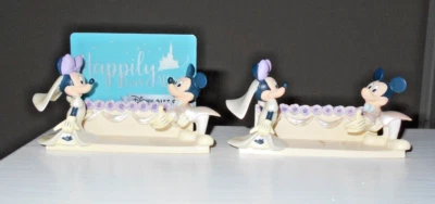 Dos tarjeteros Disney Wedding Place Mickey y Minnie Mouse Foto 1 de 3