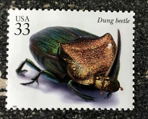 2005USA #3351n 33c Insects & Spiders - Dung Beetle Single Stamp Mint - Picture 1 of 1