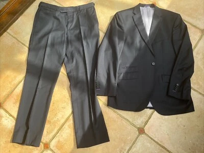 Without Prejudice - Navy Suit Jacket And Trousers -Size 41 R, Used - Image 1 of 4