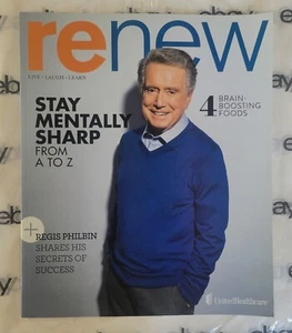 Renew Magazine United Healthcare Issue 5 Live Laugh Learn Regis Philbin cover - Picture 1 of 2