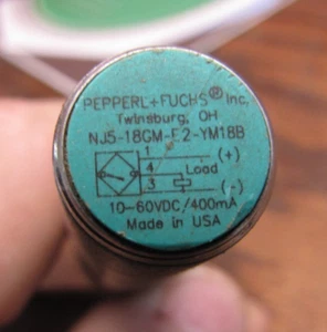 Sensor de proximidad inductivo Pepperl+Fuchs 10-60v 400mA # NJ5-18GM-E2-YM18B - Imagen 1 de 3