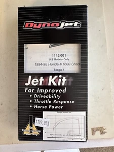 Motorcycle DynoJet Jet Kit 1145.001 Honda 1994-98 VT600 Shadow Stage 1 US Models - Picture 1 of 2
