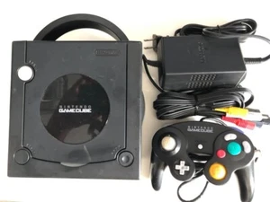 Nintendo GameCube Console - Black - Controller & Cables - FREE SHIPPING - Picture 1 of 4