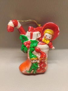 Adorno de medias molde soplado vintage hecho en Japón - Imagen 1 de 4