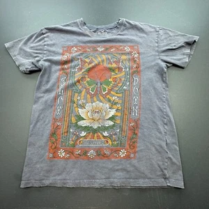 Hollister Slow Down Graphic Tee Herren XS grau Boho Blumen Schmetterling Vintage Style - Bild 1 von 12
