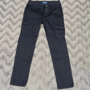 Old Navy Youth Girls Size 10 Dark Blue Cargo Adjustable Waist Rockstar Jeggings - Picture 1 of 6