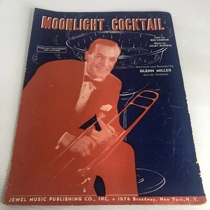 1941 Moonlight Cocktail Kim Gannon Glenn Miller Orchestra Vintage Sheet Music - Picture 1 of 4