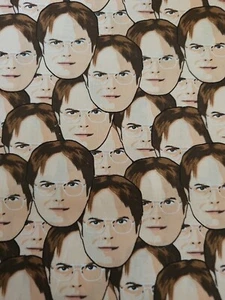 THE OFFICE TV Show Cotton Dwight Schrute Universal Television Fabric 2 Yds - Picture 1 of 2