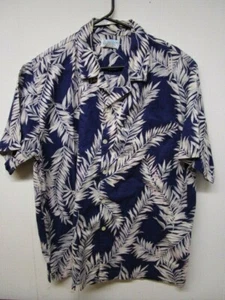 HAWAIIAN Print Men's Aloha Shirt / Kula Bay ~ LARGE - Picture 1 of 3