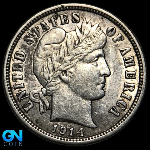 1914 D Barber Dime  #K9083 Cover