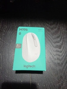 Brand New Sealed Logitech M196 Wireless Bluetooth Mouse White - Picture 1 of 3