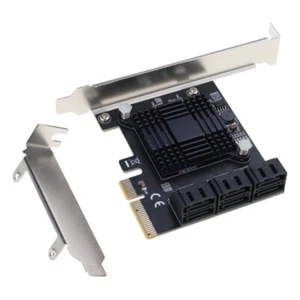 6 Port PCIE Expansion Card PCIE to 3 Controller 6Gbps SSD Card for PC - Afbeelding 1 van 8