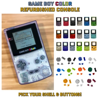 Consola de sistema Nintendo Game Boy Color GBC - Reacondicionada - ¡Elige tu color! Foto 1 de 4