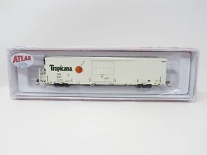 Atlas N 50006566 Tropicana Juice Train 64' Trinity Reefer vagone merci - Foto 1 di 1