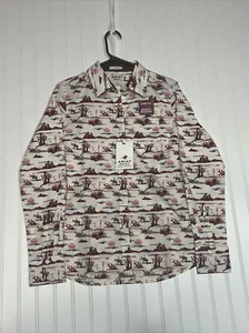 ARIAT GIRLS' R.E.A.L YUMA LANDSCAPE PRINT LONG SLEEVE SNAP WESTERN SHIRT S/P - Picture 1 of 12