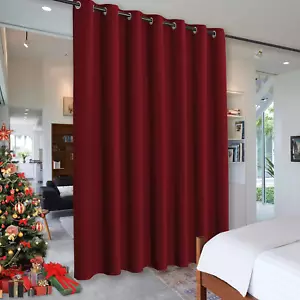Blackout Room Divider Curtain, Soundproof Privacy Screen Curtains Partitions Sha - Picture 1 of 8