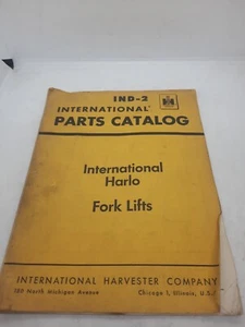 Service Parts Catalog International Harvester IND-2 Harlo Fork Lifts 1962 VTG - Picture 1 of 5
