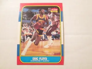 1986 Fleer Premier Basketball #34 Eric Floyd Golden State Warriors - Picture 1 of 1