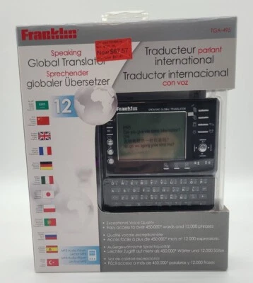 Franklin Speaking Translator TGA-495 Global 12 Language - Image 1 of 4