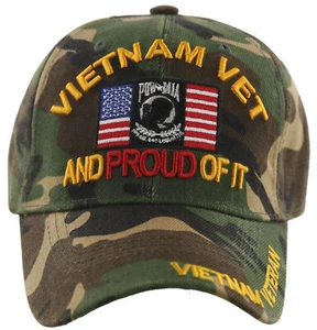 NEU! VIETNAM VETERAN AND PROUD OF IT POW MIA CAP MÜTZE CAMO - Bild 1 von 4