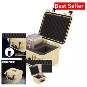 Compact Beige Graded Card Organizer - Durable Impact-Resistant Storage Solution - Picture 1 of 11